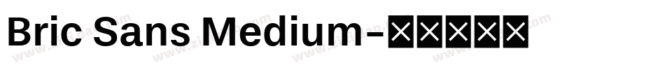 Bric Sans Medium字体转换